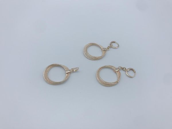 

Earrings & Necklace Arrivals Women's Copper Circle Gold Metal 2021 Trend Set With Drop Earring And Pendant, Silver
