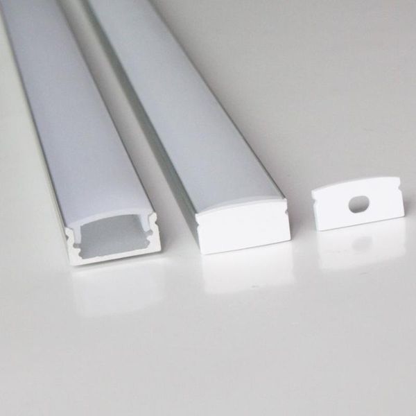 

20m (20pcs) a lot, 1m per piece anodized aluminum profile extrusion for led flexible strips light ce &rohs