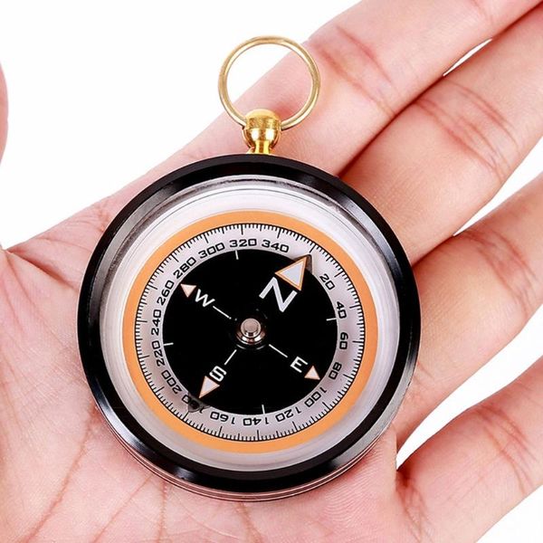 

outdoor gadgets 1pc aluminum alloy compass directional magnetic practical guider navigation