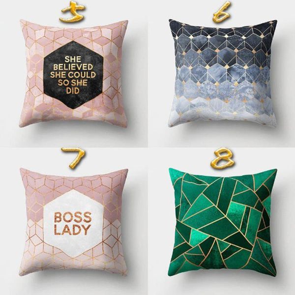 

pillow geometric printed polyester throw cases sofa cushion cover home decor 45x45cm cotton decorative car pillowcase