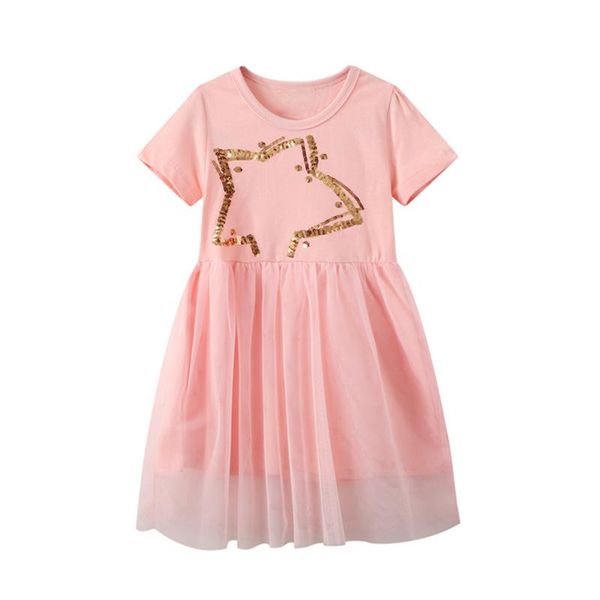 

girl's dresses 2021 girls dress summer kids clothes princess party mesh vestidos baby girl sukienki vetement enfant robe fille, Red;yellow