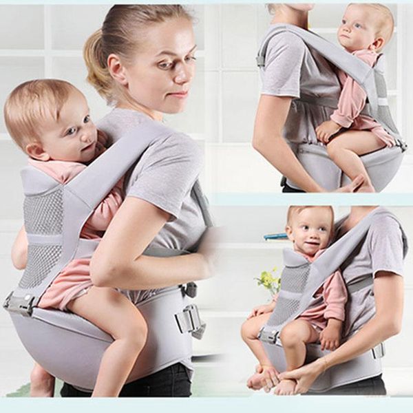 

ergonomic baby carrier backpack with hip seat for born multi-function infant stool wrap kangaroo waist sling carriers, slings & backpacks