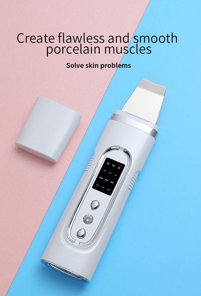 

fashional deep cleaning exfoliators rechargeable dermabrasion scrub home use blackhead remover cleansing ultrasonic facial skin scrubber