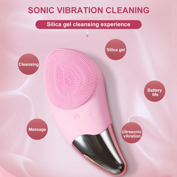 

mini facial cleansing brush electric face cleanser deep pore cleaning skin massage face cleansing wash brush skin massager
