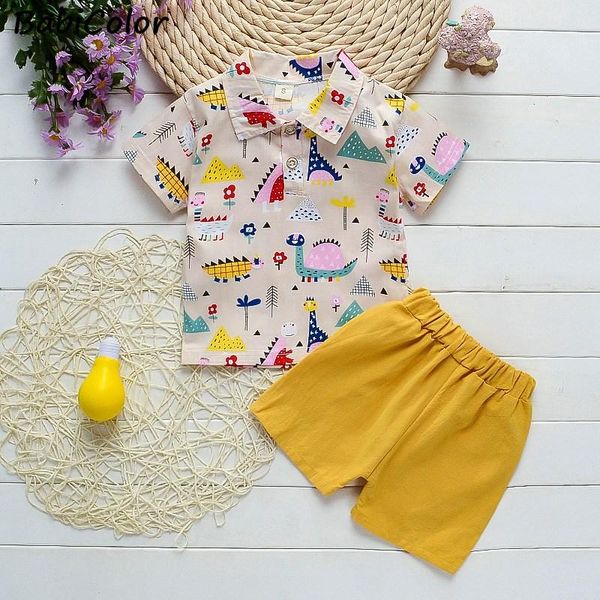 

clothing sets babicolor boys summer set infant born boy cotton +shorts 2pcs kids tracksuit for 1-4y, White