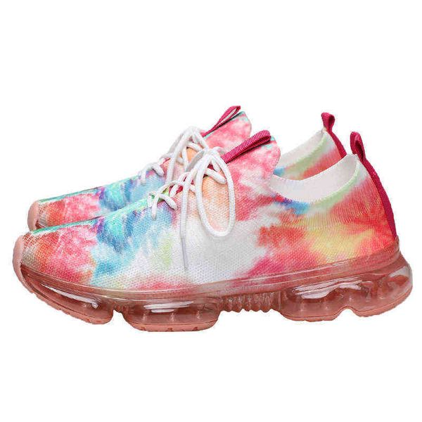 

air cushion sneakers women's 2021 mh breathable flying woven sho large
