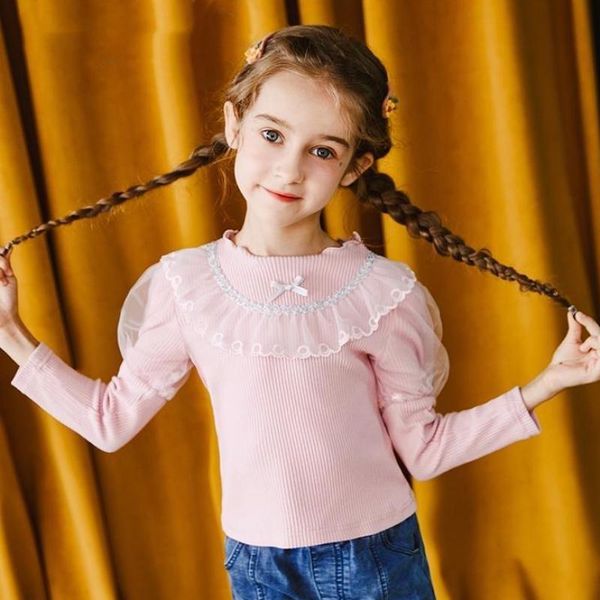 

pullover 3 5 7 8 10 12 years girls knitted sweater autumn winter warm knitting pullovers kids children soft cotton thermal knitwear, Blue
