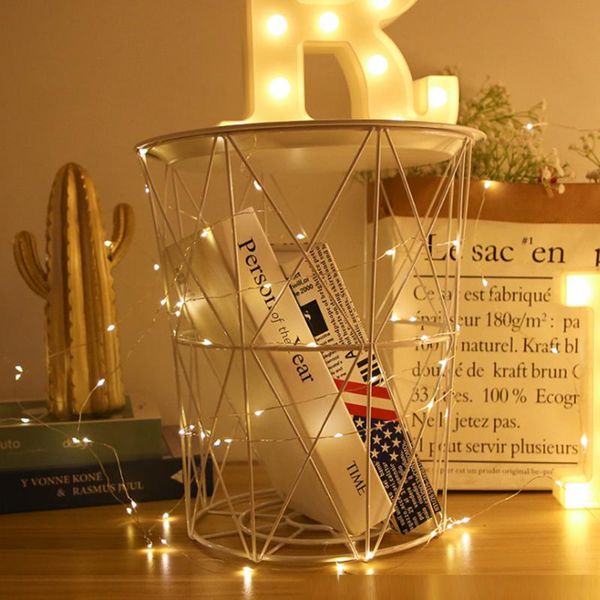 

strings 2m 5m 10m 100 led copper wire 3xaa battery operated christmas wedding party decoration string fairy lights