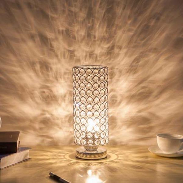 

table lamps modern light crystal e26/e27 led desk lights home bedroom living room decoration bedside