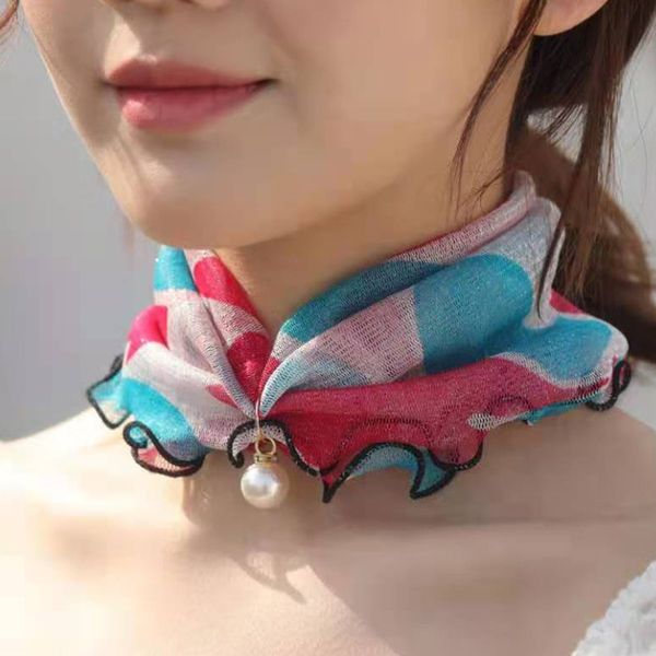 

neck silk scarf mesh necks accessories multicolor 1220252, Blue;gray