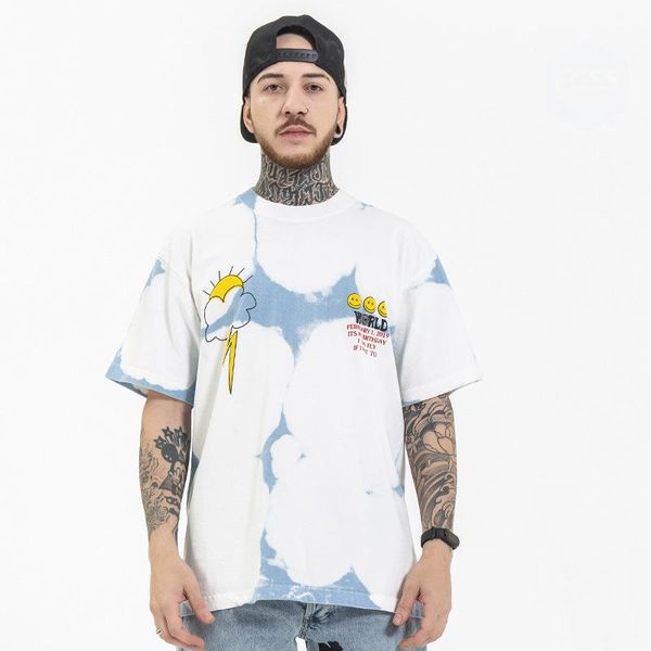 

men's t-shirts summer clothing shirts t-shirt tie-dye, White;black