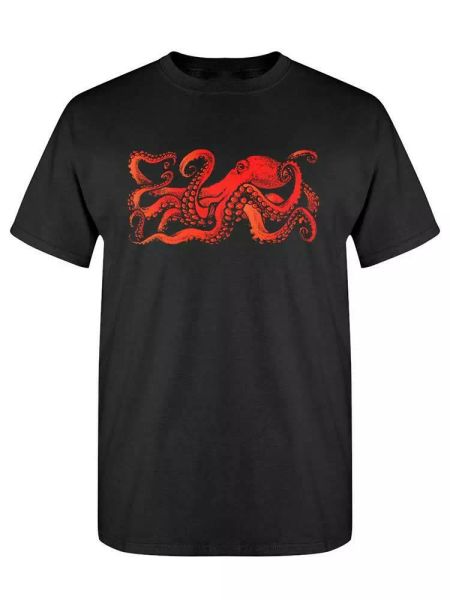 

red ocs with tentacles tee men's -image by shutterstock, White;black