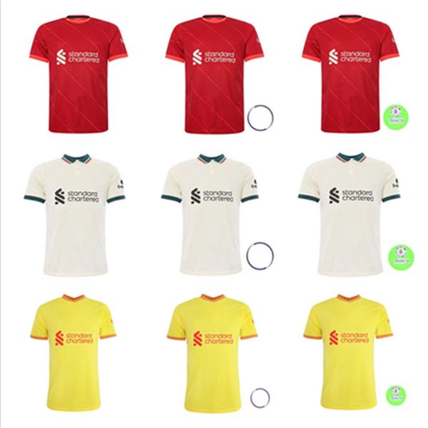 

lvp thailand 21 22 soccer jerseys m.salah alexander arnold mane firmino virgil diogo j thiago a.becker football shirt phillips konate men li, Black;yellow