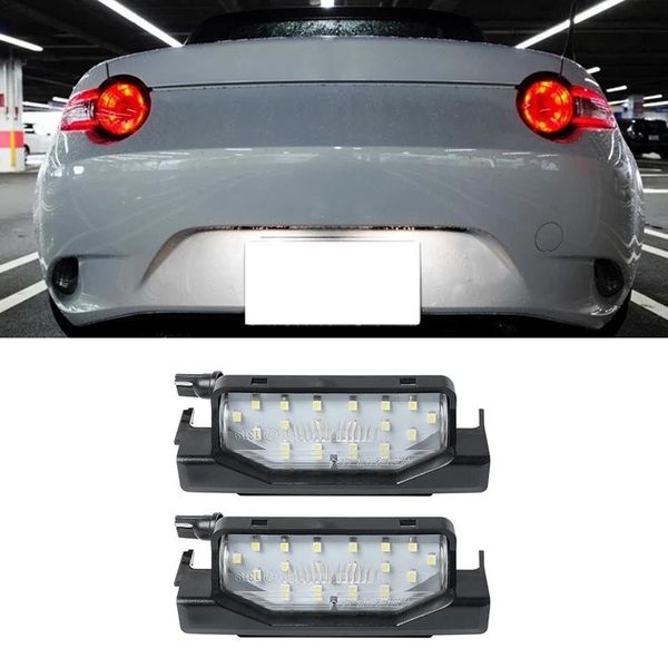 

working light 2pcs car license plate led 18smd rear number lamp for rx-8 2004-2021