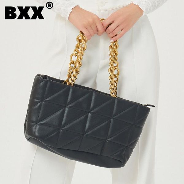 

evening bags [bxx] woman vintage simple chains handbag pu leather personality all-match crossbody shoulder bag fashion tide 2021 gf1364