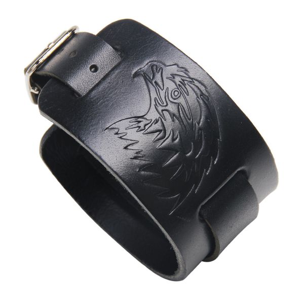 

eagle cowhide bracelet jewelry, Golden;silver