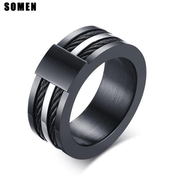 

wedding rings somen 9mm men fashion 100% titanium bands, Slivery;golden