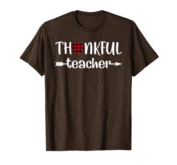 

Red Plaid Thankful Teacher Thanksgiving Day Teacher Gifts T-Shirt, Mainly pictures