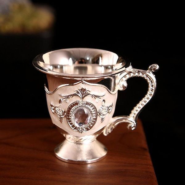 

mugs retro liquor glass handle cup metal craft gift home decoration tea kitchen dining bar accessory