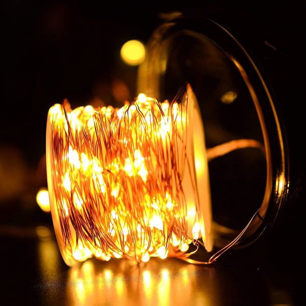 

led strings 100 leds usb copper wire string lights fairy light waterproof for christmas festival wedding party garland decoration