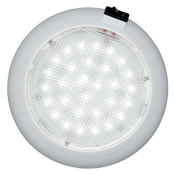

5.5 inch led boat dome light white plastic 30*smd warm with switch marine interior&external lights