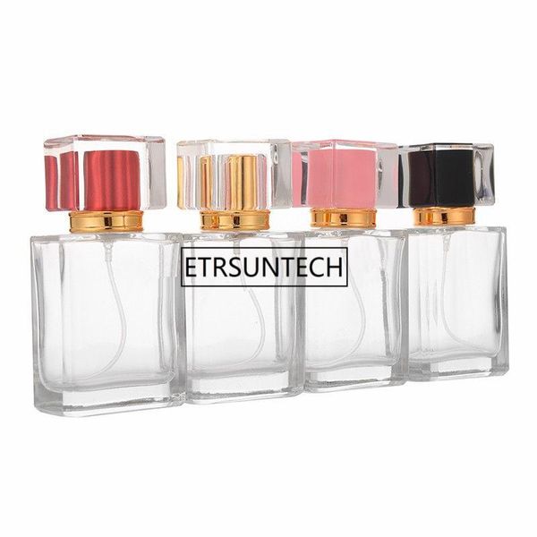 

storage bottles & jars 50ml glass empty perfume spray atomizer refillable bottle scent case with travel f1310