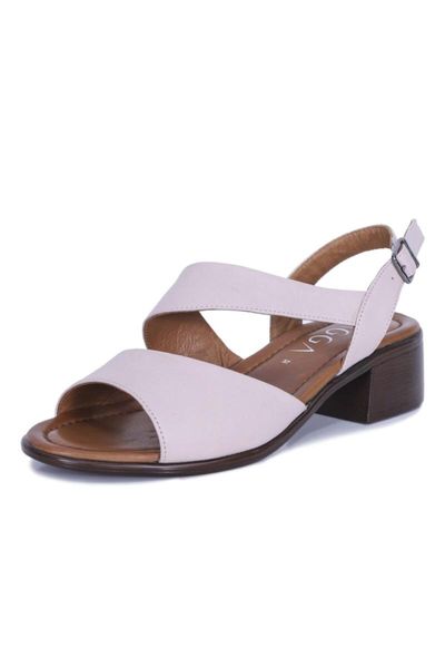 

sandals women powder thin arched leather, Black