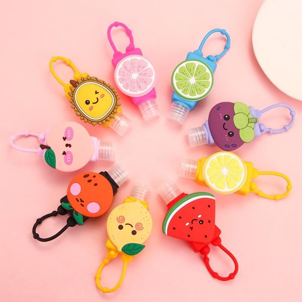 

storage bottles & jars 30ml silicone mini hand sanitizer disposable no clean gel holder detachable cover travel portable empty