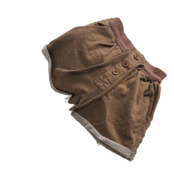 

shorts vidmid girls' baby casual sports summer elastic waist fashion all-match outer pants trend p4469, Black