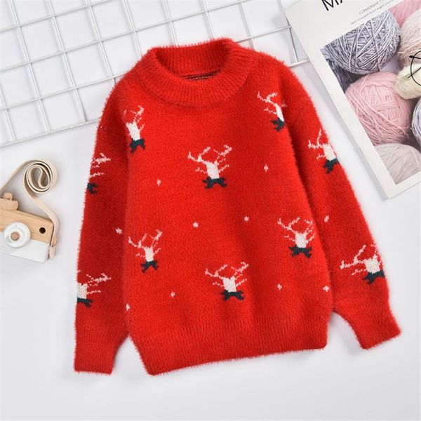 

pullover cartoon animals girl sweaters winter 2-12y knitting pullovers korean style cardigans warm kids, Blue