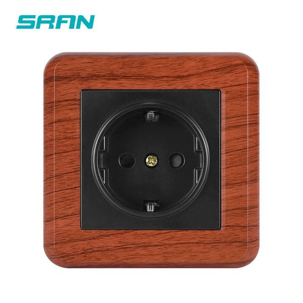 

wall power supply wood switch european standard german with grounding socket panel