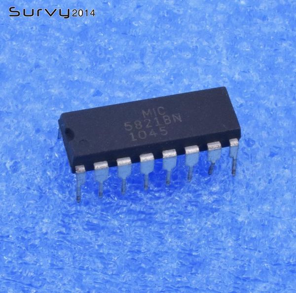 

integrated circuits 5/10pcs mic5821bn dip-16 5821bn mic5821 8-bit serial-input latched drivers us
