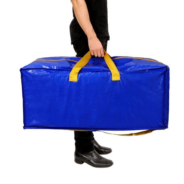 

storage bags tendycoco 4pcs extra large heavy duty over-sized moving totes with carrying handles and smooth zipper for trav