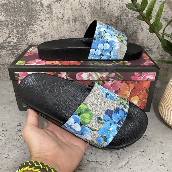 

[with box] 2021 women men slides summer slippers beach indoor flat sandals flip flop spike sandal eur 36-46, Black