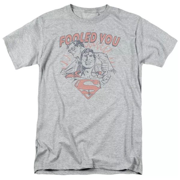

superman fooled you t-shirt dc comics sizes s-3x new, White;black