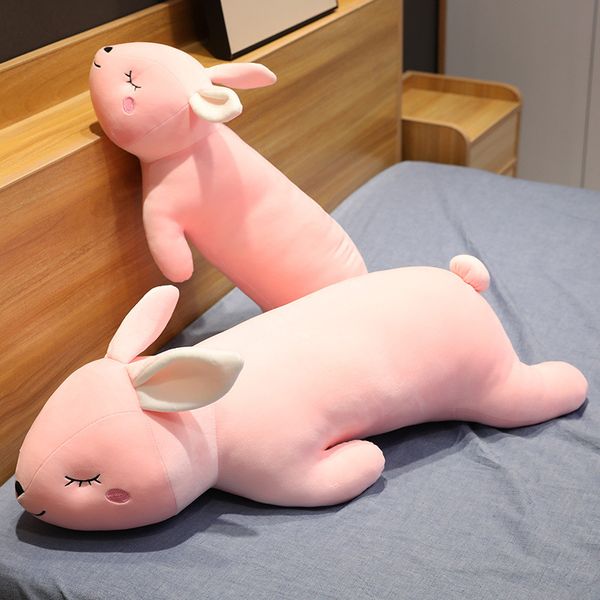 

baby sleeps and appeases the dolls, the moon, the rabbit, long pillow, plush toy sleep rabbit removable doll