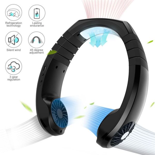 

electric fans neck fan portable mini bladeless 1800mah rechargeable mute sports for home outdoor ventilador portatil abanicos#g4