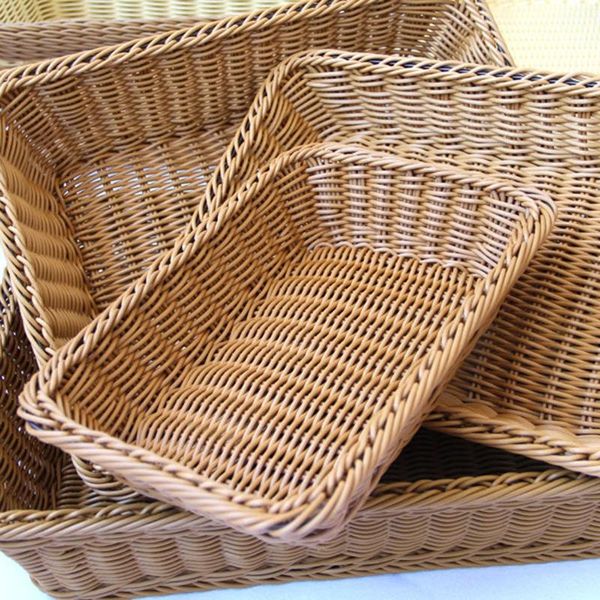 

storage baskets home woven rattan bamboo basket candy fruit bread kitchen food picnic sundry container supply