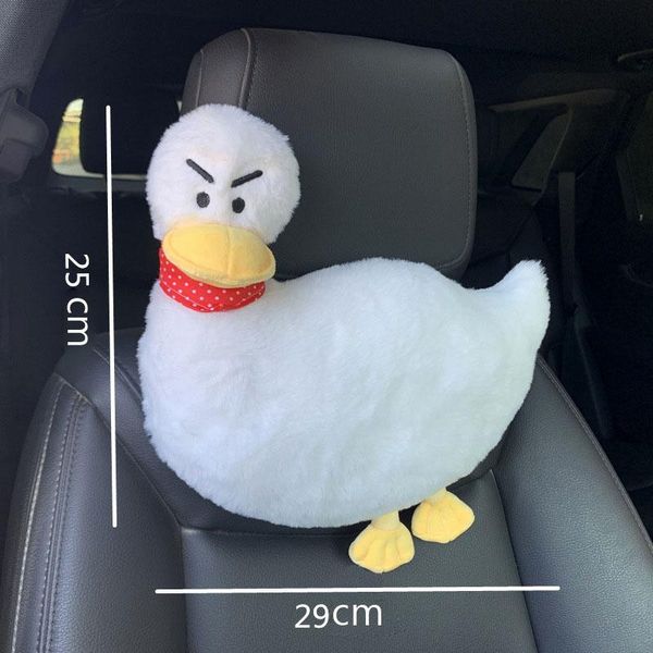 

seat cushions plush duck car neck headrest pillow accessories cushion auto head support protector automobiles rest