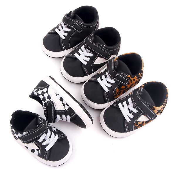 

walker baby shoes spring and autumn casual checkerboard black white soft soled walking 2658