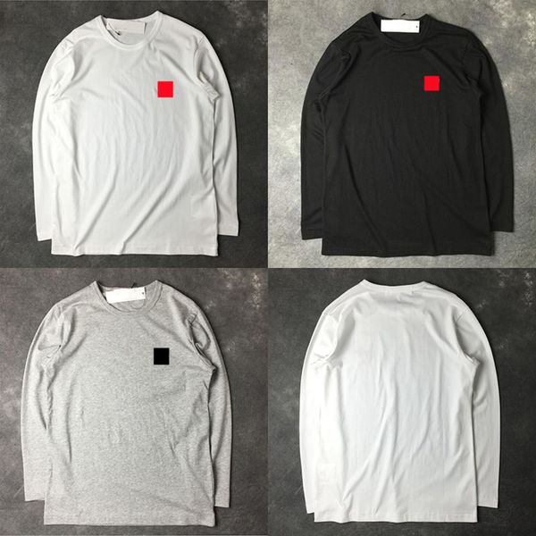 

men's t-shirts long sleeve cotton play sweatshirt commes red heart des hip hop garcons men streetwear causal base shirt mens clothing, White;black