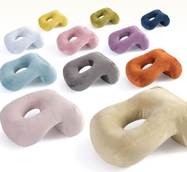 

cushion/decorative pillow 11 colors upgraded cushion travel headrest chin support cushions for airplane plane car office rest neck nap pillo