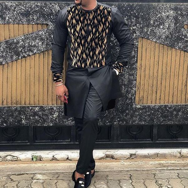 

men's casual shirts cross border trade european and american 2021 spring long sleeve printed youth shirt spot 1052548, White;black