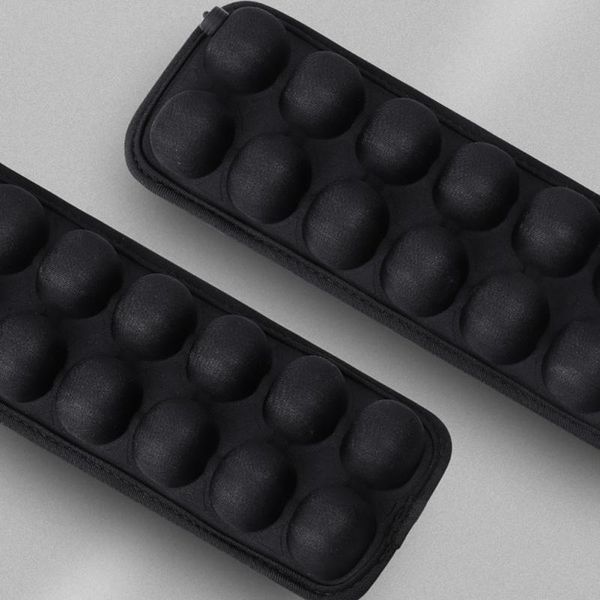 

elbow & knee pads 2pcs 3d airbag decompression shoulder straps outdoor sports camera backpack with inflatable tube water summer cool breatha, Black;gray
