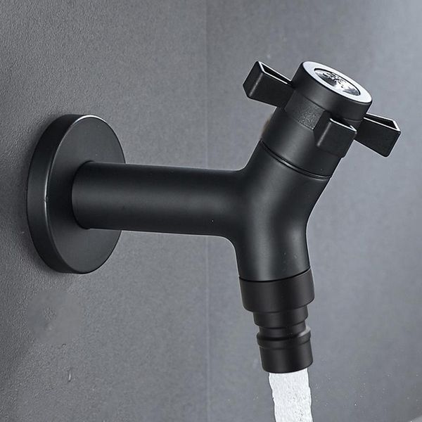 

bathroom sink faucets bakala 304 stainless steel black lengthen outdoor garden faucet wall mounted corner washing machine