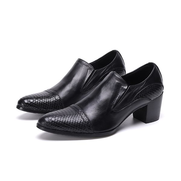 2021 Schuhe für Männer mit echtem Rindsleder, Herren-High-Heels, Oxford, italienisch, schwarz, Luxus-Kleid, Büro, Alltag, Herrenschuhe