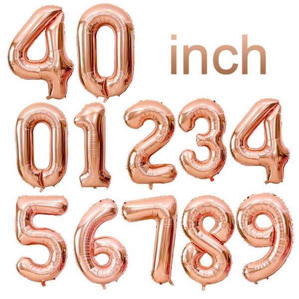

party decoration 40 " birthday number foil balloons balloon