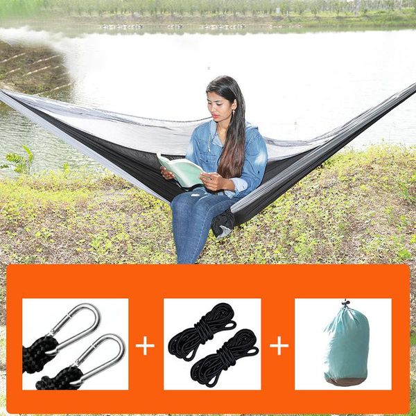 

sleeping bags portable outdoor hammock garden hammocks sports home travel camping swing thick canvas hang bed double single people