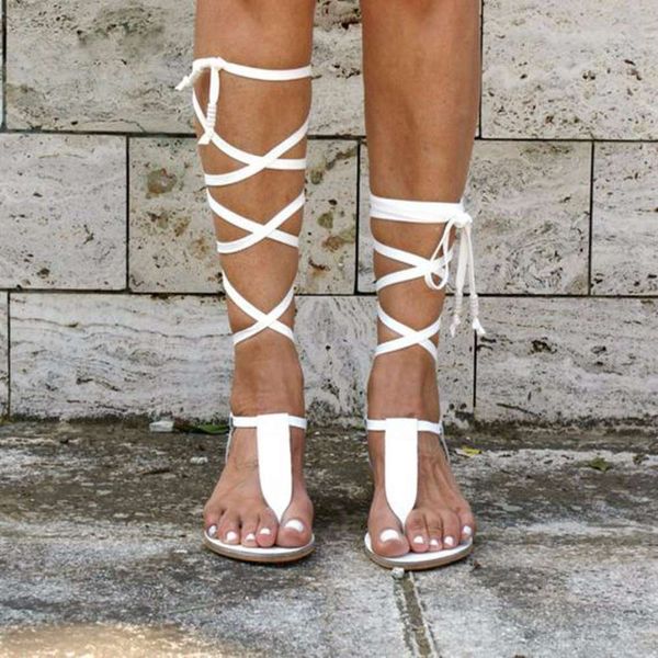 

large women's sho summer strapping sandals herringbone leather fashion, Black