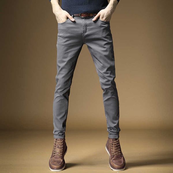 

men's jeans breen trousers of cotton pure colour, denim iri3, Blue